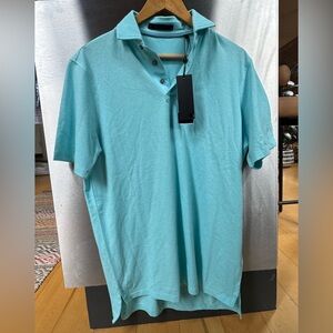 Greyson golf polo- Medium- Cattail